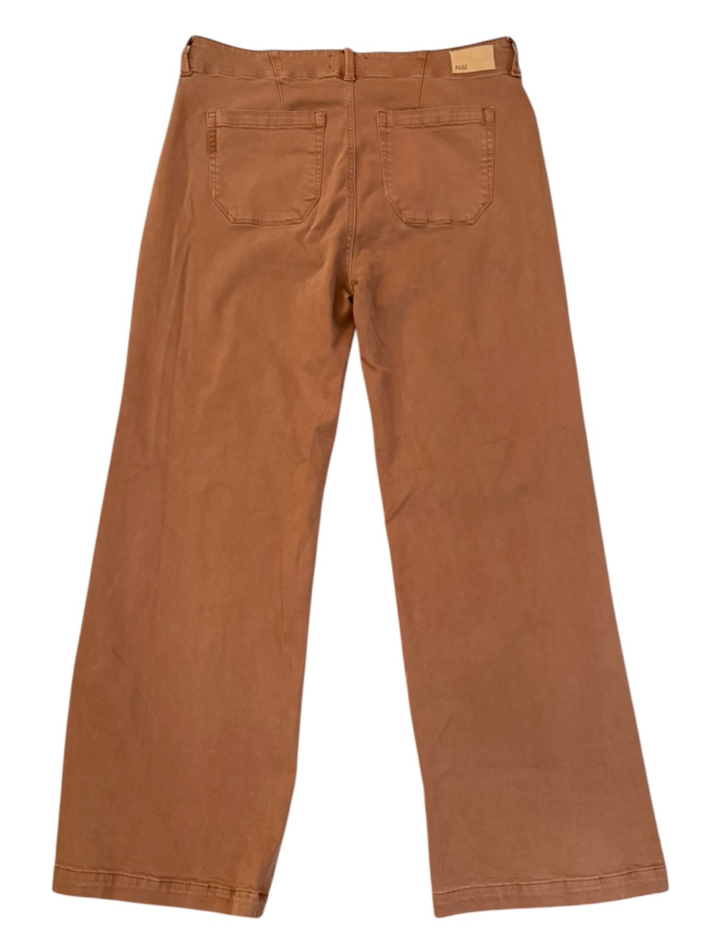 PAIGE Brooklyn High Rise Wide Leg Pants 32 (34x30.5) Vintage Mocha Bisque - Picture 3 of 16